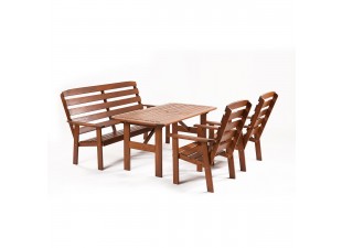 Garland - Viken garden furniture set (2x seat, 1 bench, 1 table)